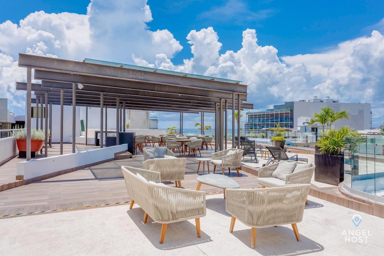 Incredible Oceanview Roof Lounge, Apartment Units 2 Blocks To Beach بلايا ديل كارمن المظهر الخارجي الصورة